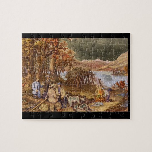 Jagd, Fischen und Forest_Engravings Puzzle (Horizontal)
