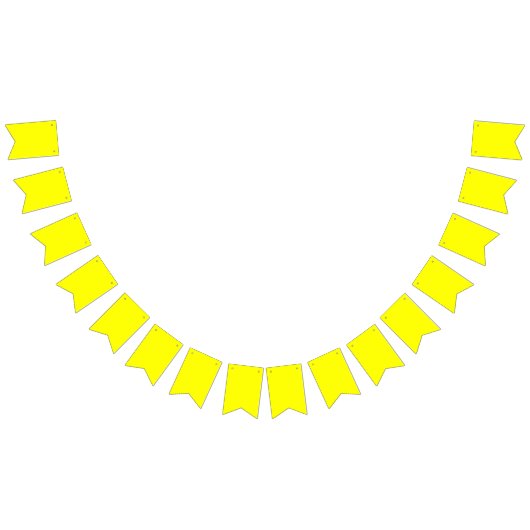 Jagd: Frack - Schlicht Gelb Wimpelkette (Alle)