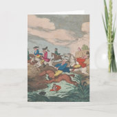 Jagd - geklappte Grußkarte Karte (Vorderseite)