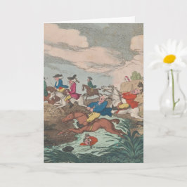 Jagd - geklappte Grußkarte Karte