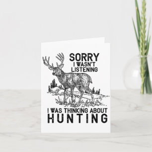 Jagd - Hirsch Lustige Sprüche Jäger Geschenk Tank Karte