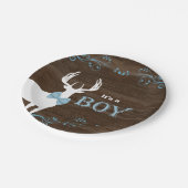 Jagd Hirschjunge Babydusche Pappteller (Schrägansicht)