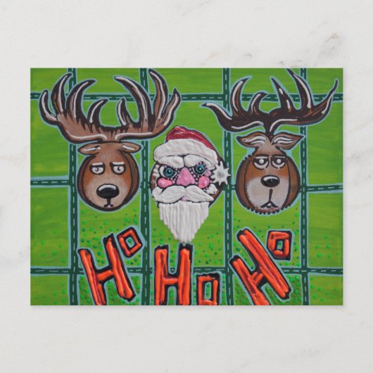 Jagd Ho Ho Ho Ho Postkarten (Vorderseite)