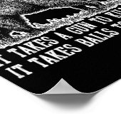 Jagd Hog Pig Sus Hirsch Jagd Bälle Fu Poster (Ecke)