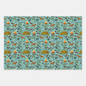 Jagd Hund Shotgun Zelt Binoculars Sport Geschenkpapier Set (Vorderseite 2)