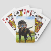 Jagd-Hundemalerei-Spielkarten Spielkarten (Rückseite)