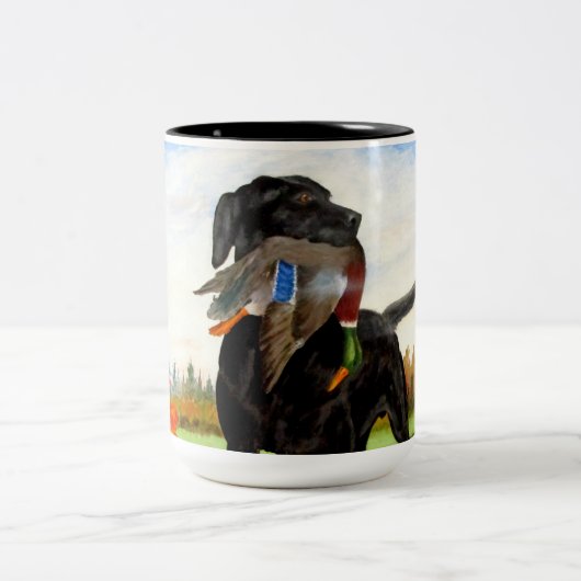 Jagd-HundeTasse Zweifarbige Tasse (Mittel)