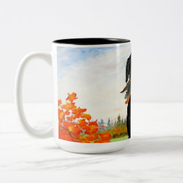 Jagd-HundeTasse Zweifarbige Tasse