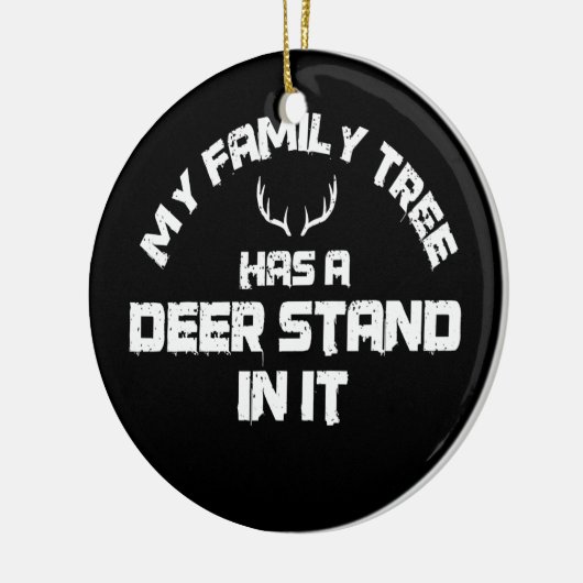 Jagd I Hirschständer Familienbaum I Jagd Keramik Ornament (Links)