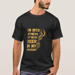 Jagd Ich bin in Fitness Fit ness Hirsch In meinem T-Shirt