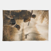 Jagd im Nebel Geschirrtuch (Horizontal)