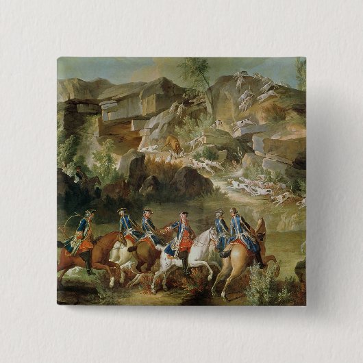 Jagd im Wald von Fontainebleau Button (Vorderseite)