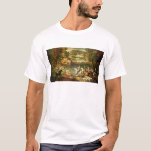 Jagd in dem Heilig-Jean Teich im Wald T-Shirt
