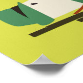 Jagd in Polen, Vintage-Reiseplakat Poster (Ecke)