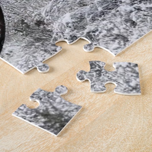 Jagd Kuh Elch Scope Blick Winter Rut Wald Jigsa Puzzle (Seite)