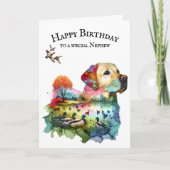 Jagd Labrador Retriever Nephew Karte (Vorderseite)