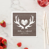 Jagd Land chic Hirsche Eichenernähe Serviette (Beispiel)