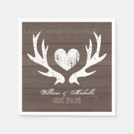 Jagd Land chic Hirsche Eichenernähe Serviette