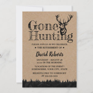 Jagd Landhaus Kraft Ruhestandsfeier Einladung