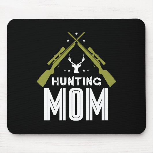 Jagd Mama Jäger Hirschjäger Jagd Mutter Mami Mousepad (Vorne)