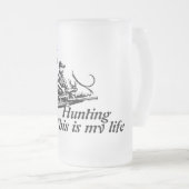 Jagd Mattglas Bierglas (VorderseiteRechts)