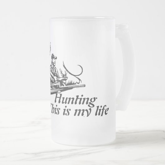 Jagd Mattglas Bierglas (VorderseiteRechts)