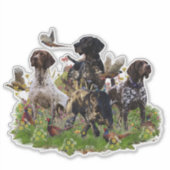 Jagd mit APS-Aufkleber Aufkleber (Vorderseite)