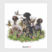 Jagd mit APS-Aufkleber Aufkleber (Blatt)