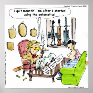 Jagd mit Automatikplakaten Poster