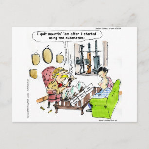 Jagd mit Automatikwerken Funny Gifts & T-Shirts Postkarte