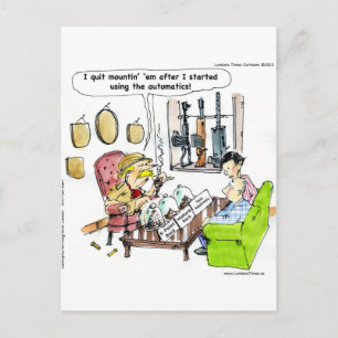 Jagd mit Automatikwerken Funny Gifts & T-Shirts Postkarte