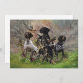 Jagd mit dem APS Einladung (Vorne/Hinten)