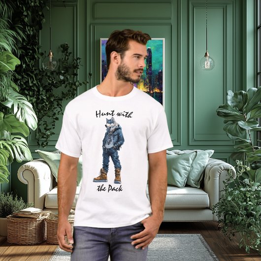 Jagd mit dem Pack Wolf Krieger-T - Shirt
