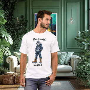 Jagd mit dem Rudel Wolf Warrior T-Shirt