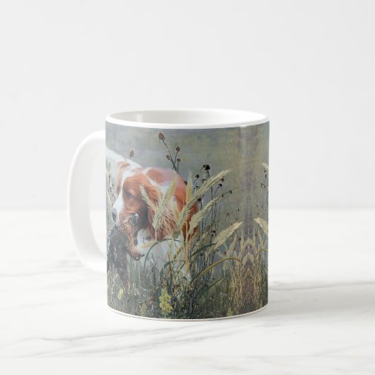 Jagd mit Epagneul Breton Kaffeetasse (Vorderseite Links)