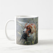 Jagd mit Epagneul Breton Kaffeetasse (Links)