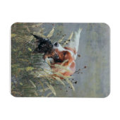 Jagd mit Epagneul Breton Magnet (Horizontal)