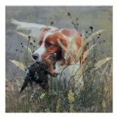 Jagd mit Epagneul Breton Poster (Vorderseite)