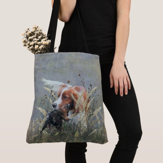 Jagd mit Epagneul Breton Tasche (Von Nahem)