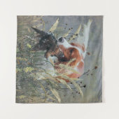 Jagd mit Epagneul Breton Wandteppich (Vorderseite (Horizontal))