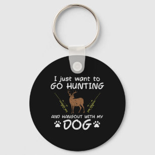 Jagd mit Hund-Funny Hirsche Jäger Männer Schlüsselanhänger
