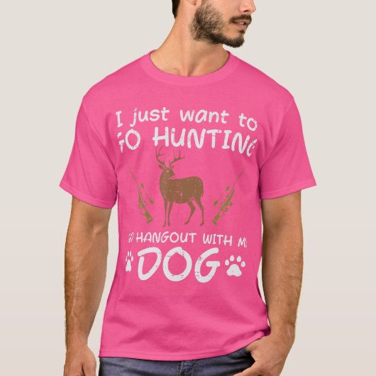 Jagd mit Hund-Funny Hirsche Jäger Männer T-Shirt (Vorderseite)