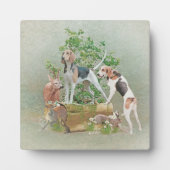 Jagd mit Hunden Fotoplatte (Vorderseite)