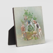 Jagd mit Hunden Fotoplatte (Vorderseite)