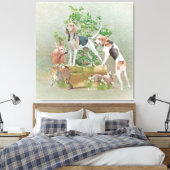 Jagd mit Hunden Leinwanddruck (Insitu (Schlafzimmer))