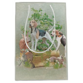 Jagd mit Hunden Mittlere Geschenktüte (Vorderseite)