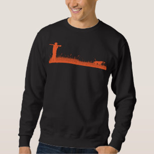 Jagd mit Hunden Orangenpunkthund und Jäger Sweatshirt