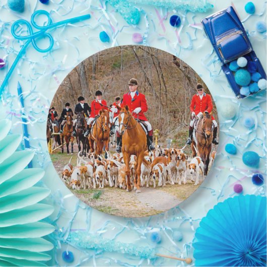 Jagd mit Hunden Pappteller (Party)