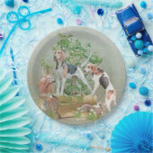 Jagd mit Hunden Pappteller (Party)