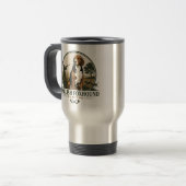 Jagd mit Hunden Reisebecher (Vorderseite Links)